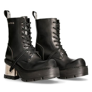 buty NEW ROCK - ITALI NEGRO, PLANING NEGRO M8 ACERO [M.8355-S1]
