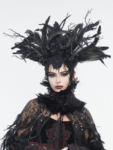 opaska do włosów DEVIL FASHION - BLACK GOTHIC