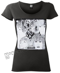 bluzka damska THE BEATLES - REVOLVER ciemnoszara