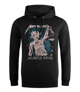 bluza METALLICA - CROPPED JUSTICE, AMPLIFIED z kapturem