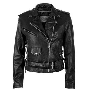 kurtka RAMONESKA - PREMIUM M.C ANILINA, damska z bocznymi rzemieniami