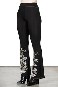 spodnie dzwony KILLSTAR - SERPENT'S TRICK