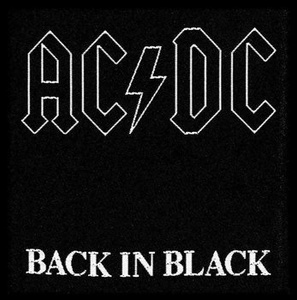 naszywka AC/DC - BACK IN BLACK