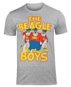 koszulka DONALD DUCK - THE BEAGLE BOYS szary melanż