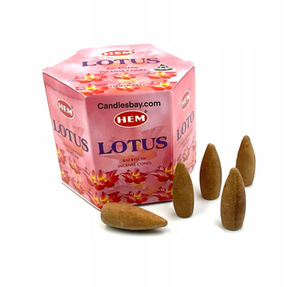 kadzidełka LOTUS (LOTOS), BACKFLOW stożkowe 40 szt