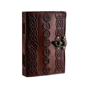 notes/zeszyt w skórzanej oprawie SEVEN CHAKRAS