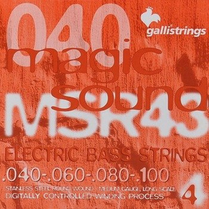 struny do gitary basowej GALLI STRINGS - MAGIC SOUND MSR43 HEXAGONAL /040-100/