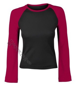 bluzka damska CZARNO / BORDOWA