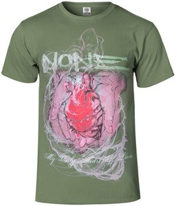 koszulka NONE - MY ONLY HEART OF LION oliwkowa