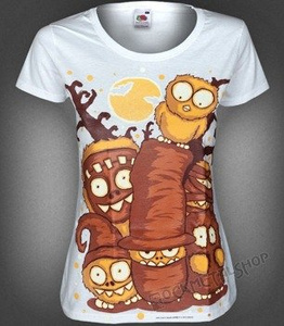 bluzka damska BLACK ICON - HI! WE ARE GHOSTS! (DICON087 WHITE)