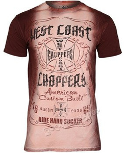 koszulka WEST COAST CHOPPERS - WCC AMERICAN CUSTOM, barwiona