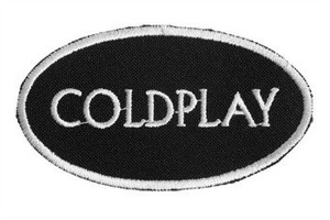 naszywka COLDPLAY - LOGO WHITE