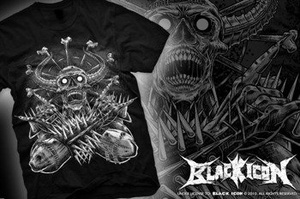 koszulka BLACK ICON - METAL DEMON 2 (MICON116 BLACK)