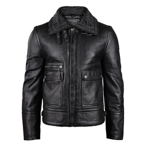 kurtka skórzana MMCEYLOR BLACK RF