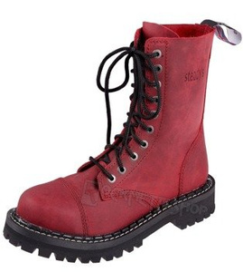 glany STEADY'S - 10 dziurek, czerwone / CRAZY (STE/10)