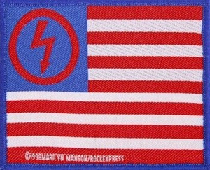 naszywka MARILYN MANSON - USA FLAG