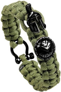bransoletka VIKING SPARTAN OLIV BLACK