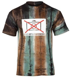 koszulka barwiona ZAKAZ FOTOGRAFOWANIA