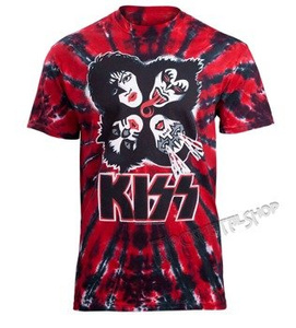 koszulka KISS - BURST, barwiona