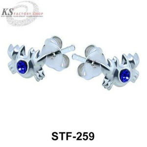 kolczyki do uszu KRAB NIEB