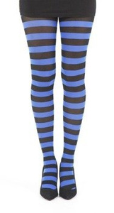 rajstopy W PASKI NIEBIESKIE