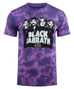 koszulka BLACK SABBATH - BAND & LOGO , barwiona