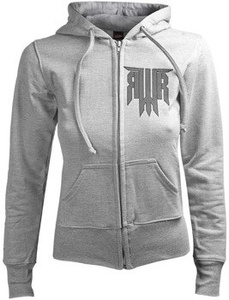 bluza damska ROOTWATER - VISIONISM szary melanż, z kapturem