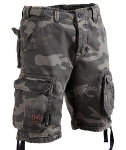 spodnie bojówki krótkie AIRBORNE VINTAGE BLACK CAMO