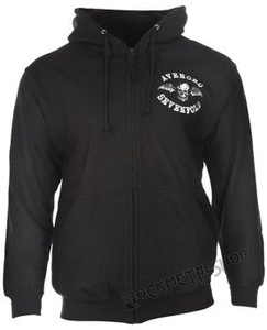 bluza AVENGED SEVENFOLD - FLOURISH LOGO, rozpinana z kapturem
