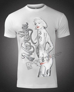 koszulka MARILYN MONROE - NUDE WITH TATTOOS
