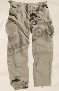 spodnie bojówki SFU TROUSERS COTTON RIPSTOP BEIGE
