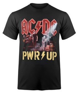 koszulka AC/DC - PWR UP LIVE, USZKODZONA