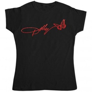 bluzka damska DOLLY PARTON - GLITTER LOGO
