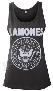 bluzka damska RAMONES - LOGO, na ramiączkach