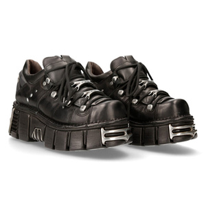 buty NEW ROCK ITALI NEGRO, ITALI NEGRO, ITALI NEGRO, TOWER NEGRO ACERO + lateral + puntera + trasera [M-120N-S26]