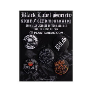zestaw 5 szt. przypinek BLACK LABEL SOCIETY