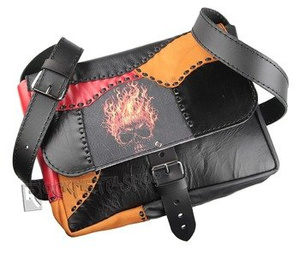torba skórzana BURNING SKULL