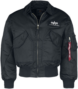 kurtka flyers ALPHA INDUSTRIES - CWU 45 BLACK