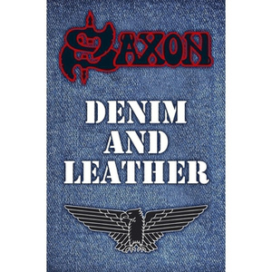 flaga SAXON - DENIM LEATHER