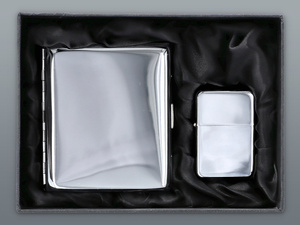 zestaw upominkowy BOX ( zapalniczka benzynowa / papierośnica )