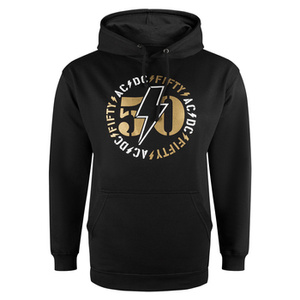 bluza AC/DC - 50 YEARS, kangurka z kapturem