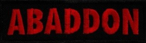 naszywka ABADDON - CZERWONE LOGO