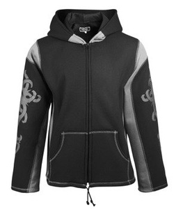 bluza HEXAGON - TRIBAL BLACK & GREY rozpinana, z kapturem (F03/SNOW/DW)