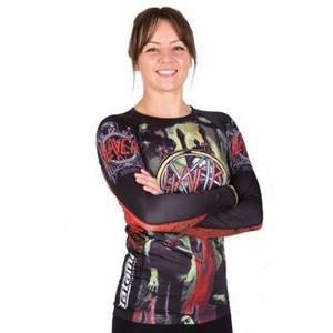 longsleeve damski SLAYER - TATAMI REING IN BLOOD RASH GUARD, techniczny