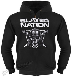 bluza SLAYER - SLAYER NATION czarna, z kapturem