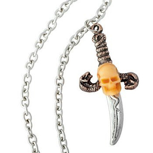 wisior + łańcuch SKULL SWORD