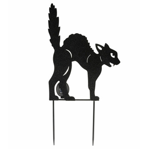 ozdoba ogrodowa (lampa solarna) BLACK CAT