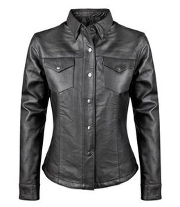 kurtka skórzana damska UNIK - BLACK