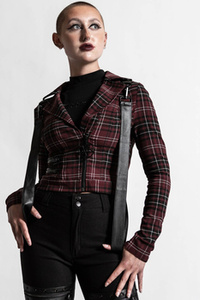 kurtka KILLSTAR - FREAK FLAG (BLOOD TARTAN)