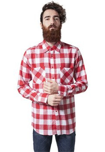 koszula CHECKED FLANELL wht/red
